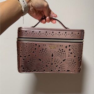 Victoria's Secret Metallic Bronze Cosmetic Case